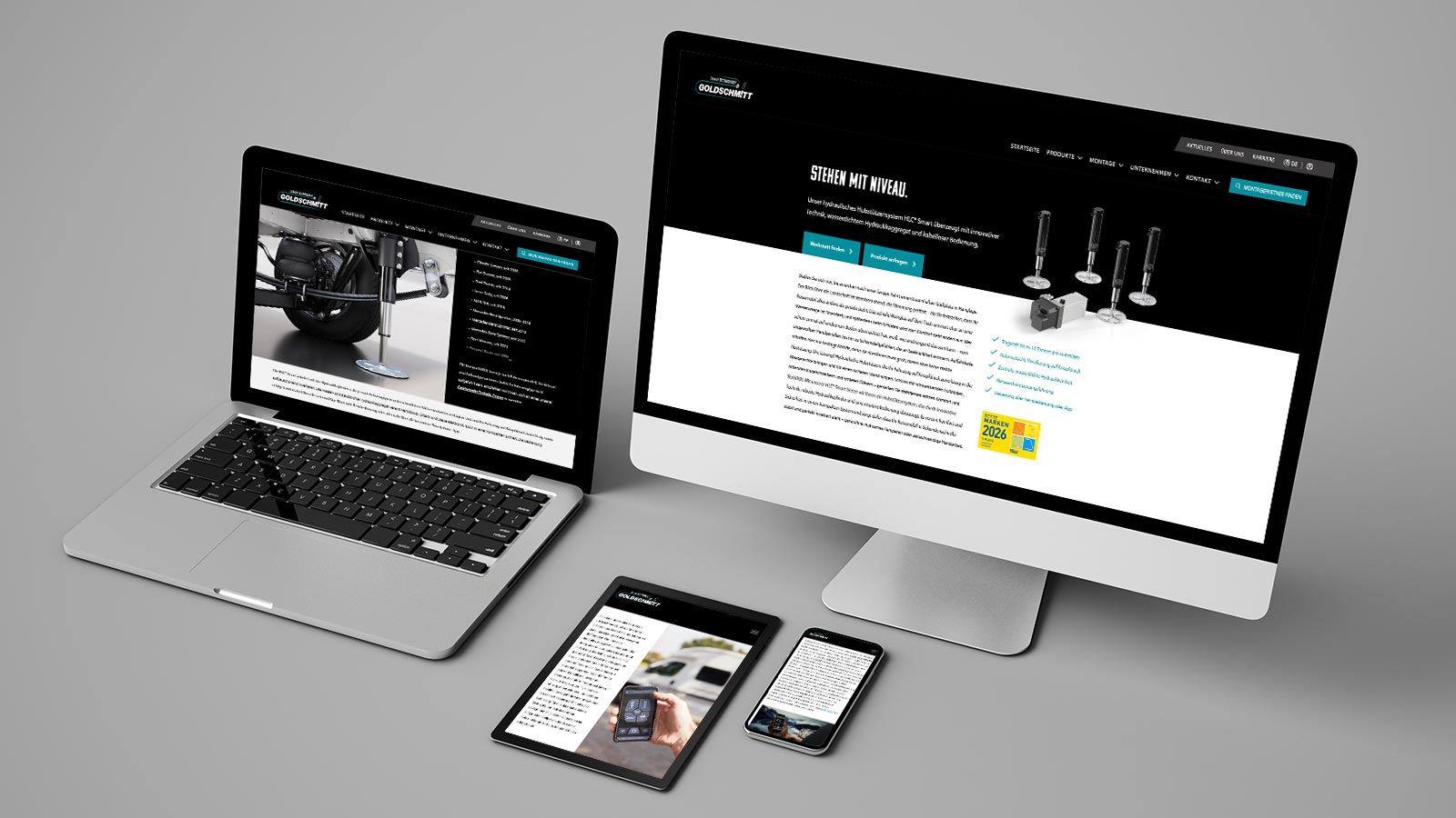 Neue Goldschmitt Website erfolgreich online.